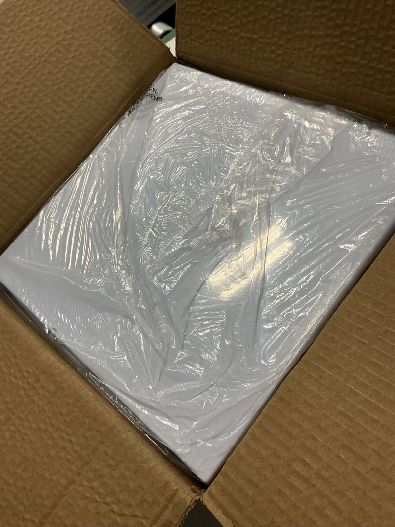 Condition photo showing New/Like New for 6 pcs white acrylic buffet risers, food risers display stands for buffet table party catering dessert jewelry collectibles,acrylic cube nesting boxes with hollow bottoms 6 sizes (10" 9" 8" 7" 6" 5") 10" 9" 8" 7" 6" 5"?6?