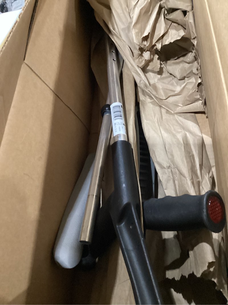 Condition photo showing As Is for PEPE Mobility - Forearm Crutches for Adults (x2 Units, Open Cuff), Adjustable, Aluminum, Walking - Made in Europe