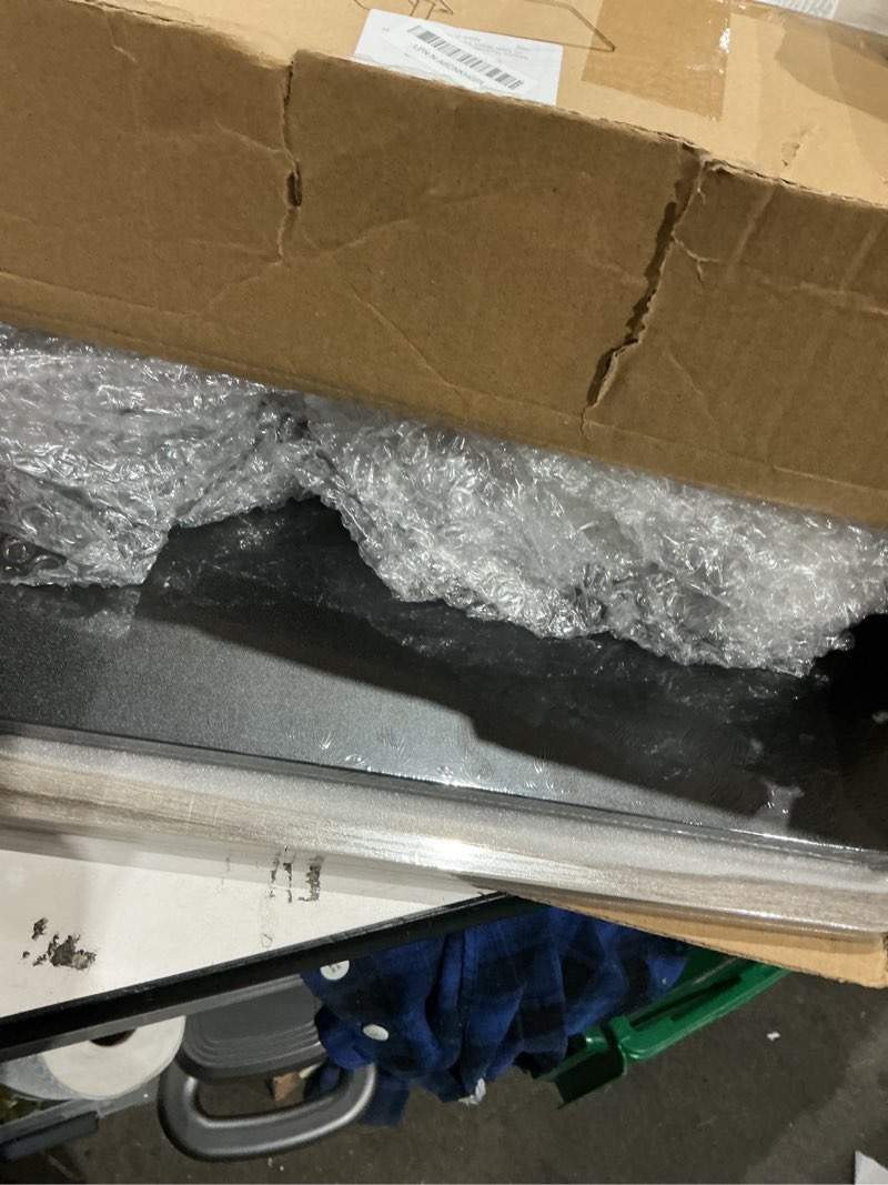 Condition photo showing Good Condition for NiHome Minimalist Height Adjustable End Table, 360° Rotatable Sofa Armrest Side Tray Table, Adjustable Legs Space-Saving Couch Bedside Bathtub TV Tray C-Shaped End Table Snack Table for Eating (Gray) Grey