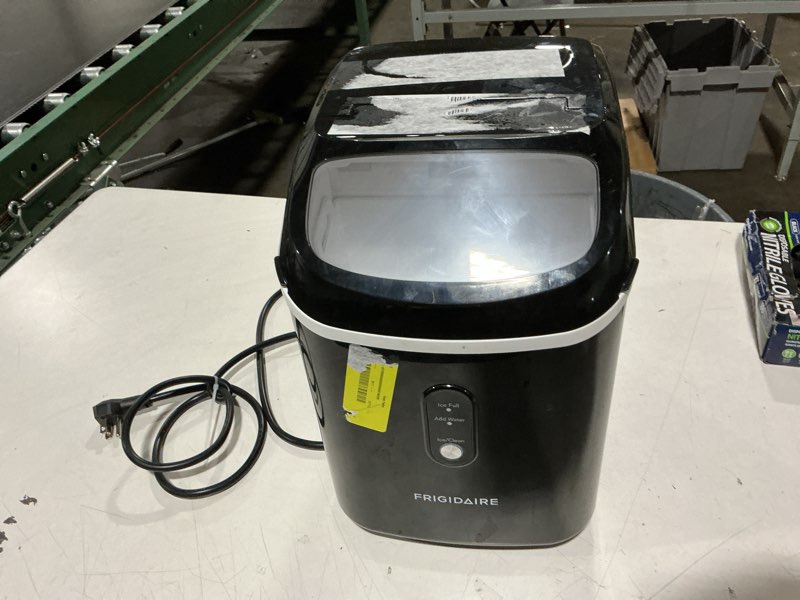 Condition photo showing As Is for frigidaire countertop crunchy chewable nugget ice maker v2, 33lbs per day, gunmetal