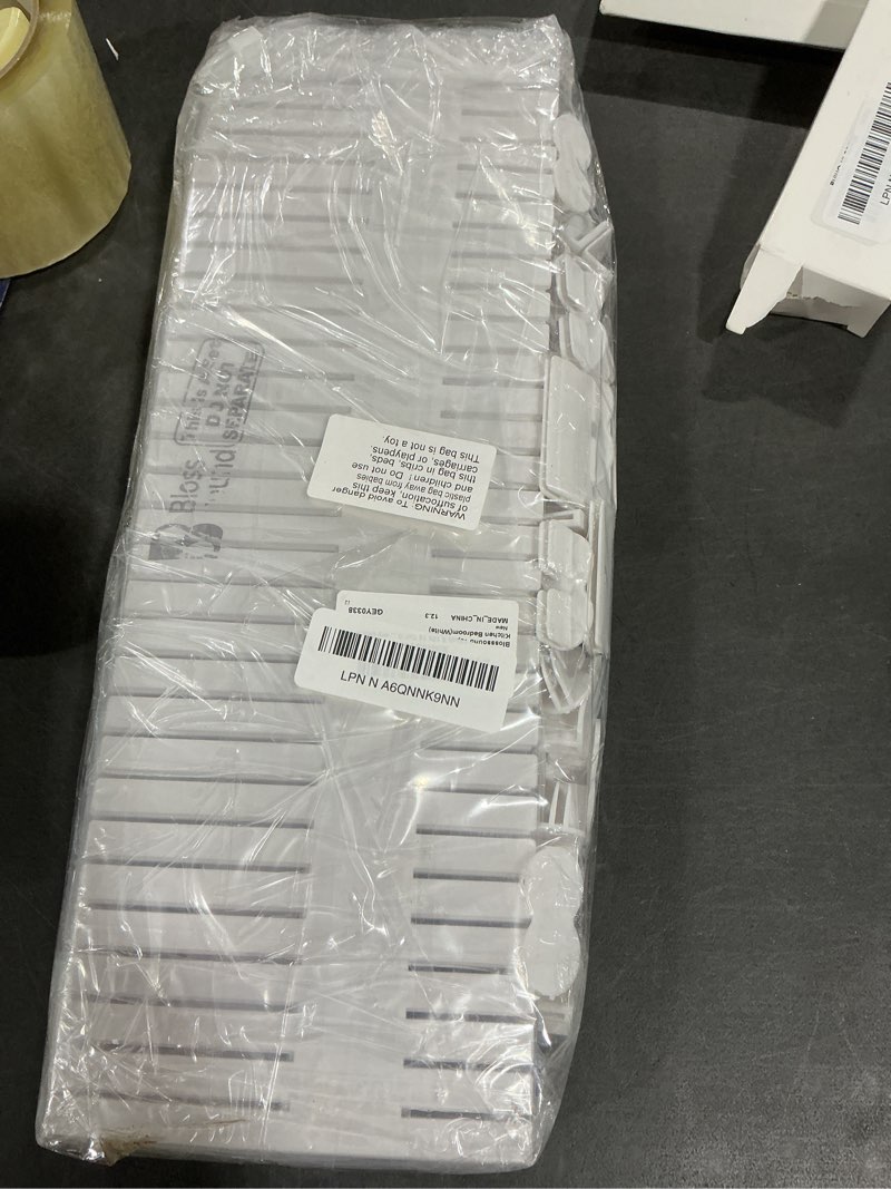 Condition photo showing New/Like New for Blosssound 15pcs 5.12x 15 Tall Drawer Divider Adjustable Drawer Organizer DIY Ultra Deep Storage Organizer Separator with Fixed Buckle for Underwear Socks Dormitory Office Kitchen Bedroom(White)