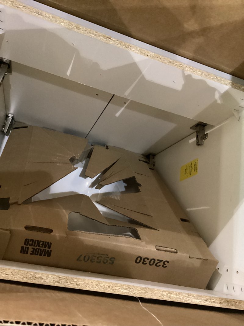 Condition photo showing As Is for 24in vanity with top