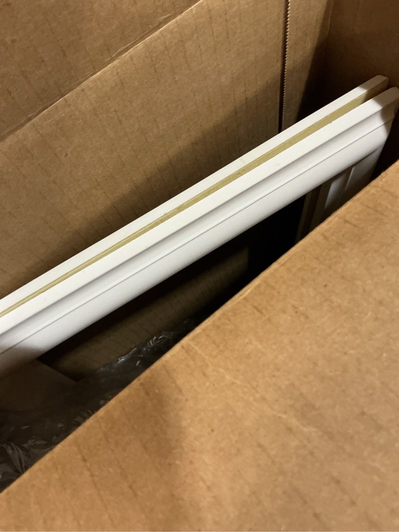 Condition photo showing As Is for ekena millwork pnl12x28as-01 12"w x 28"h x 1/2"p ashford molded classic wainscot wall panel 12-in. w x 28-in. h 1