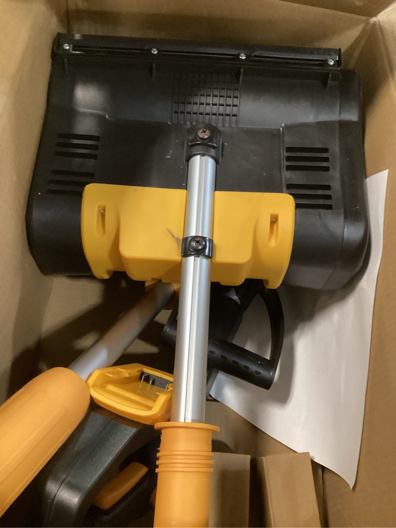 Condition photo showing Good Condition for Cordless Snow Shovel Compatible with DeWalt 20V MAX Battery (Tool Only), 11" Lightweight Electric Snow Blower with 20FT Max Throw & Adjustable Handle, Snow Thrower for Driveway, Deck, Patio & Steps Black+Yellow