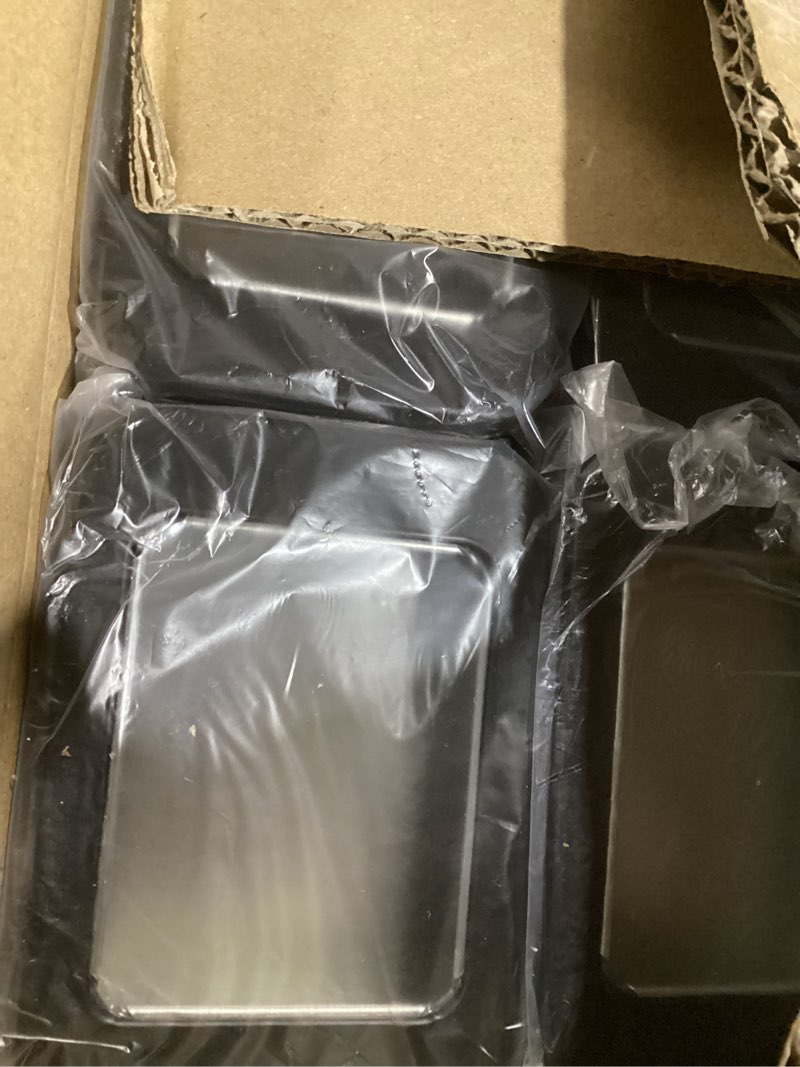 Condition photo showing Good Condition for 24 pack empty rectangular metal storage organizer tins with clear window hinged lids for small items and other craft projects (black, 3.9 x 2.8 x 0.8 inch) black 3.9 x 2.8 x 0.8 inch