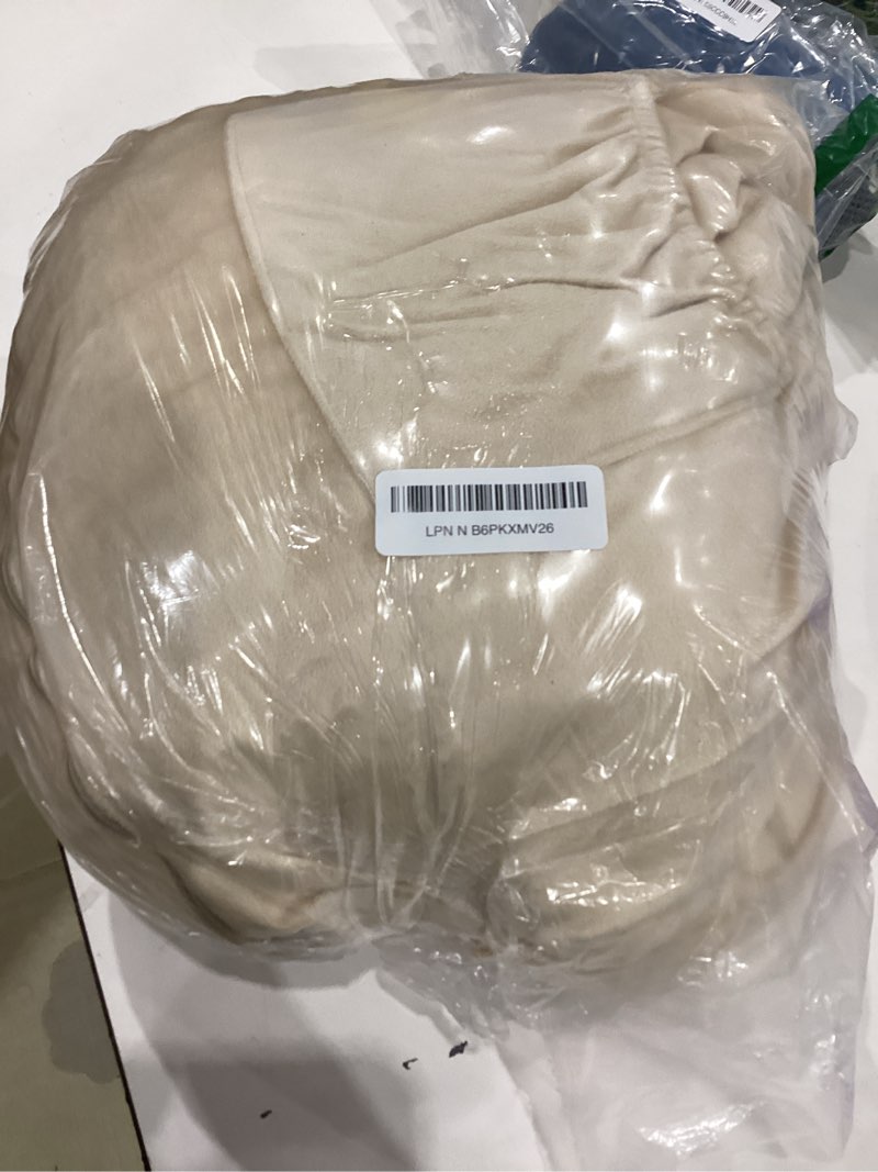 Condition photo showing Good Condition for nestl reading pillow for kids & teens with shredded memory foam, backrest pillows for reading, watching, and gaming, use on the couch, bed, or floor, adjustable support with washable cover beige cream small 14" 03 - beige cream