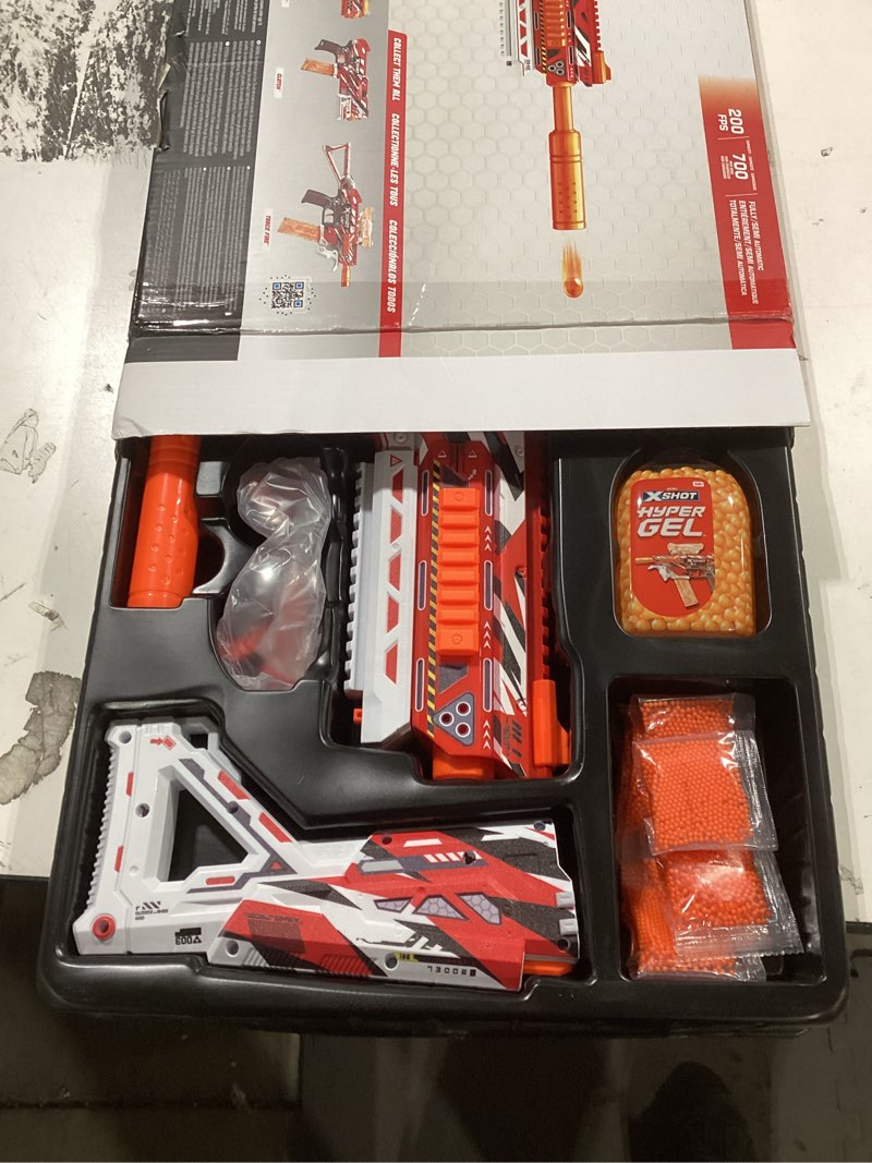 Condition photo showing As Is for XSHOT Hyper Gel HPG-700 Blaster, Semi and Fully Automatic Gel Blaster & 20,000 Hyper Gel Pellets, 700 Capacity Mag, Eyewear, Ages 14 & Up by ZURU