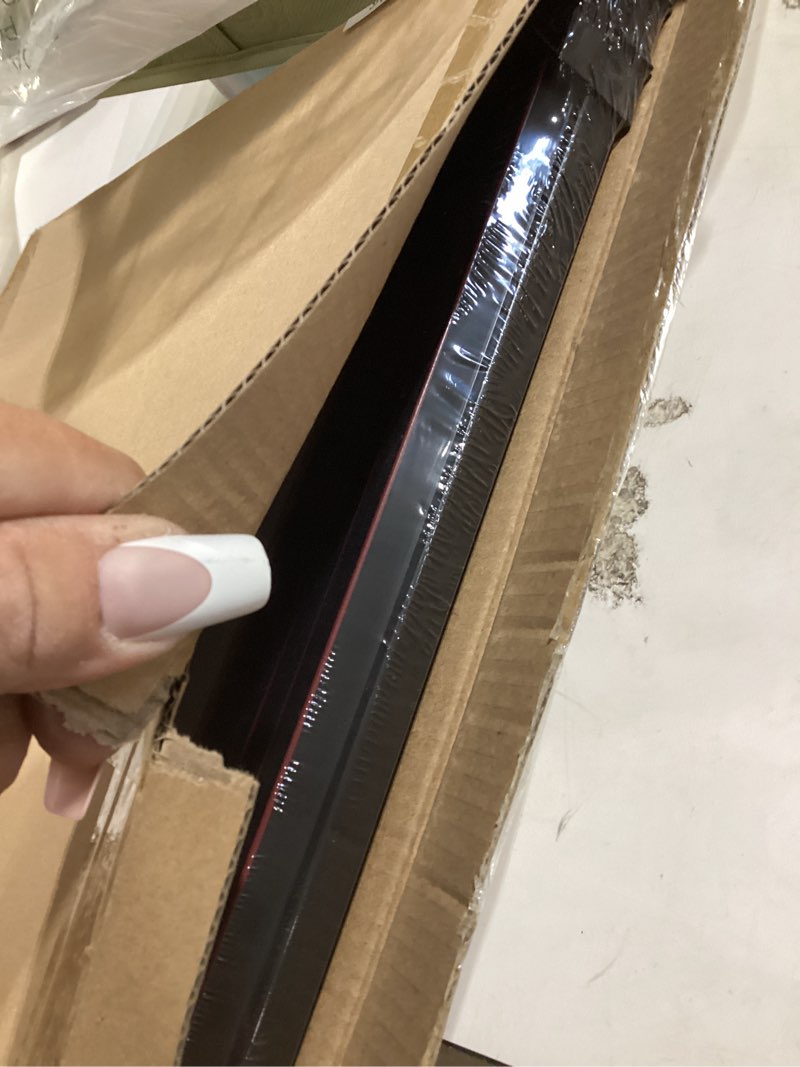 Condition photo showing New/Like New for golden state art, 11x14 frame for 8.5x11 diploma/certificate, sawtooth hangers for wall mounting with real glass, black gold & burgundy molding (black/gold double mat) 8.5x11 - diploma double mat (black/gold)