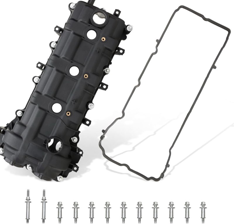 mitzone valve cover left side compatible with 2011-2020 dodge chrysler jeep ram 3.2l 3.6l v6 vehicles - grand cherokee wrangler journey grand caravan town country 1500 replaces 5184069an