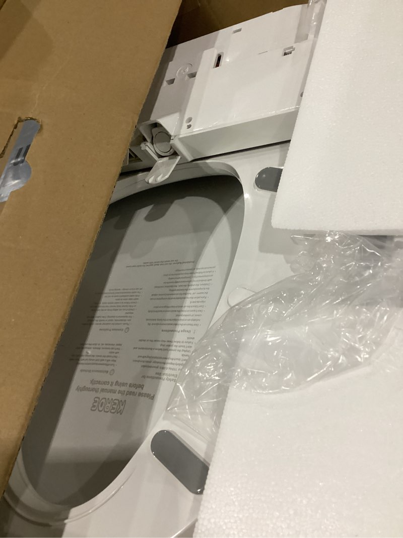 Condition photo showing As Is for kerde p30b bidet toilet seat - dual control (side panel & remote), warm water wash, heated seat, warm air dryer, led night light,existing toilets electric bidet elongated electronic heated smart minimalist