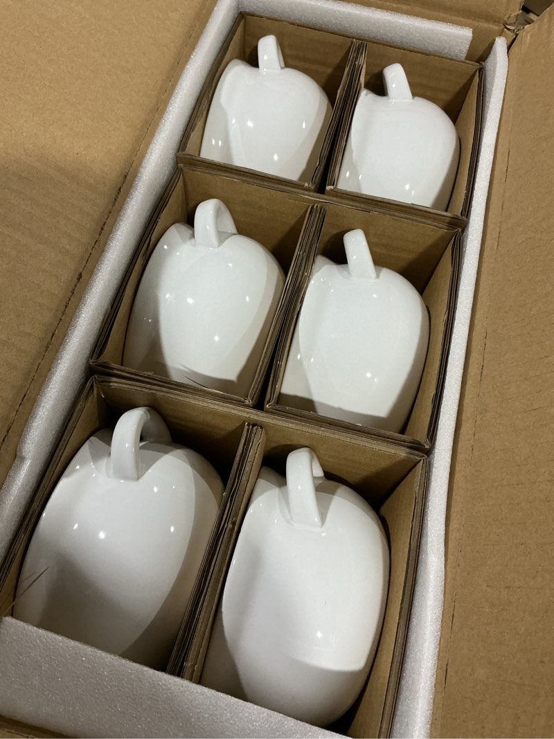 Condition photo showing Good Condition for Soup Bowls with Handles, 16 Oz Ceramic French Onion Soup Bowls (White)