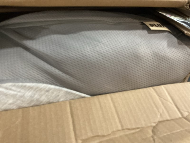 Condition photo showing As Is for plufl hugl cooling body pillow for adults made with cloudsupport fill | u shaped maternity pillows great for side sleepers & pregnant women | washable cover | grey standard grey