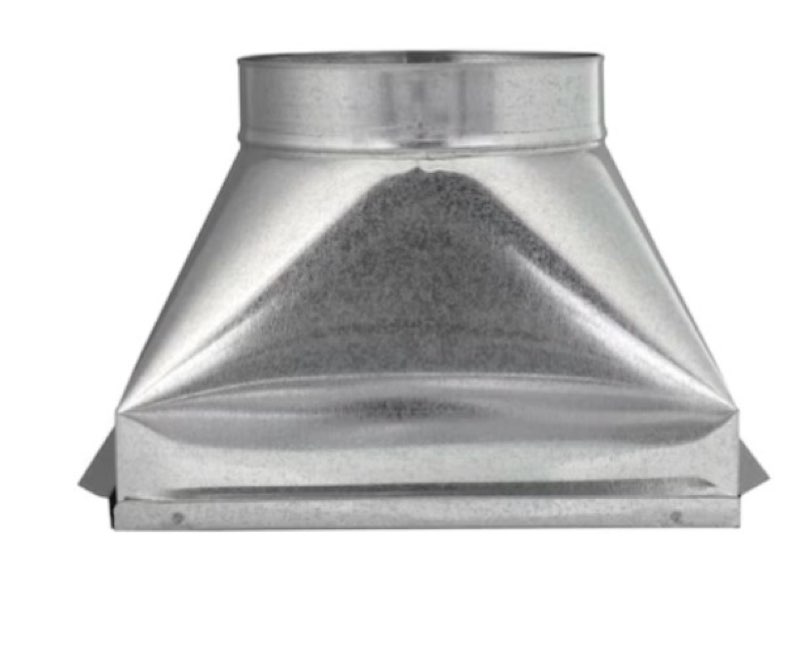  imperial 8-in 30 gauge galvanized steel round straight register duct boot