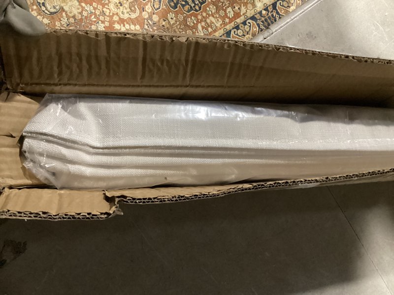 Condition photo showing Good Condition for LazBlinds No Tools No Drill Cordless Roman Shades for Windows, Blackout Thermal Insulated UV Blocking Window Blinds, Lightweight Fabric Blinds for Indoor Windows, 43" W x 60" H, Blackout - White White 43" W x 60" H