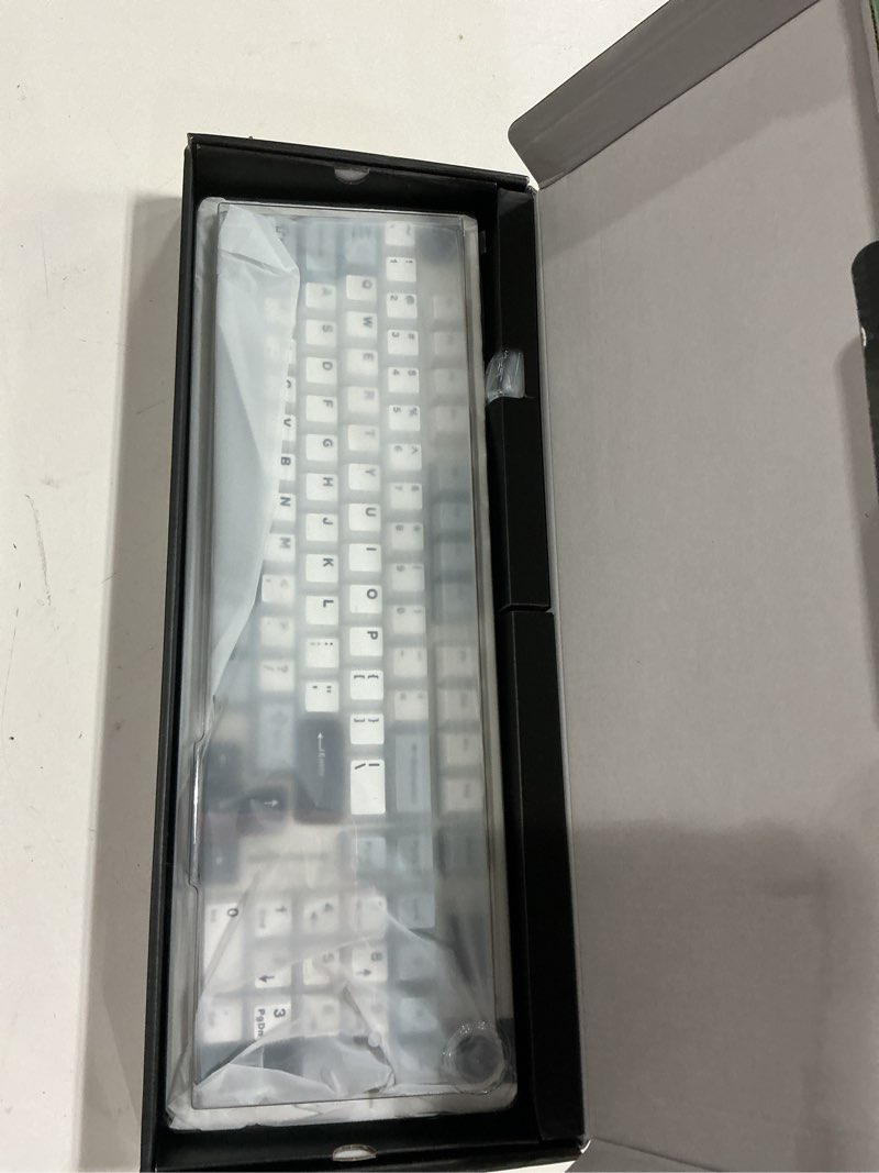 Condition photo showing New/Like New for AULA S98 Pro Wireless Mechanical Keyboard,Smart Screen & Knob,Tri-Mode BT5.0/USB-C/2.4GHz Creamy Keyboard,Pre-lubed Linear Switches,Hot Swappable RGB Backlit Computer Gaming Keyboards White&Blue
