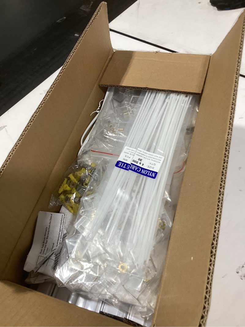 Condition photo showing New/Like New for Hexagon Garage Lights 3 Level Dimmable, High Brightness 168W 5600 to 18480 Lumens 6500K Honeycomb Led Light 5 Grid for Garage, Auto Beauty Shop, Car Detailing Shop, Workshop 5-Grids Dimmable