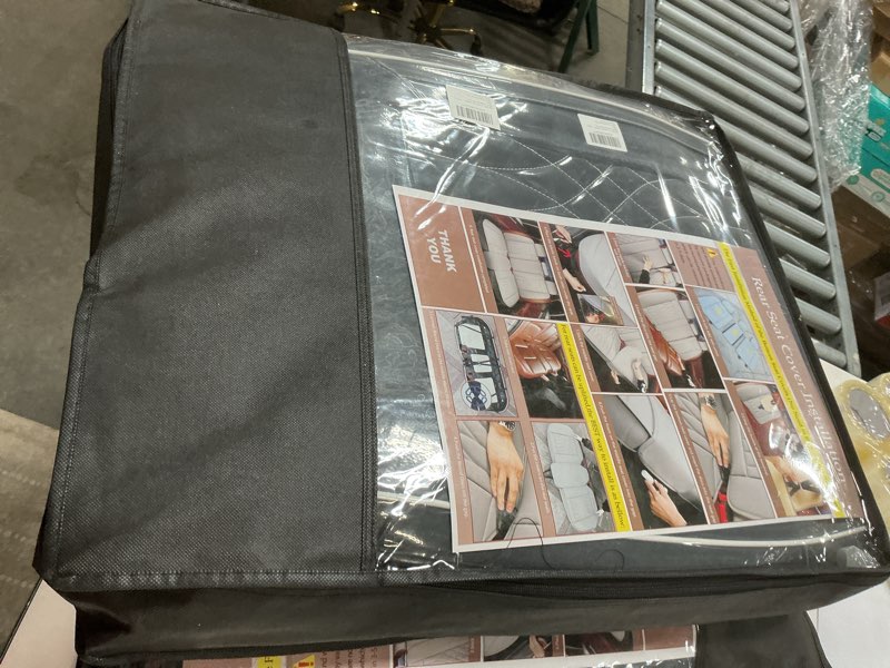 Condition photo showing New/Like New for Car Seat Covers 5 Seats Full Set, Waterproof Napa Leather Automotive Seat Protector for Cars SUV Truck Sedan, Universal Anti-Slip Car Seat Cushion Interior Accessories, Black and Red Style 2 Black and Red 5 PCS Full Set