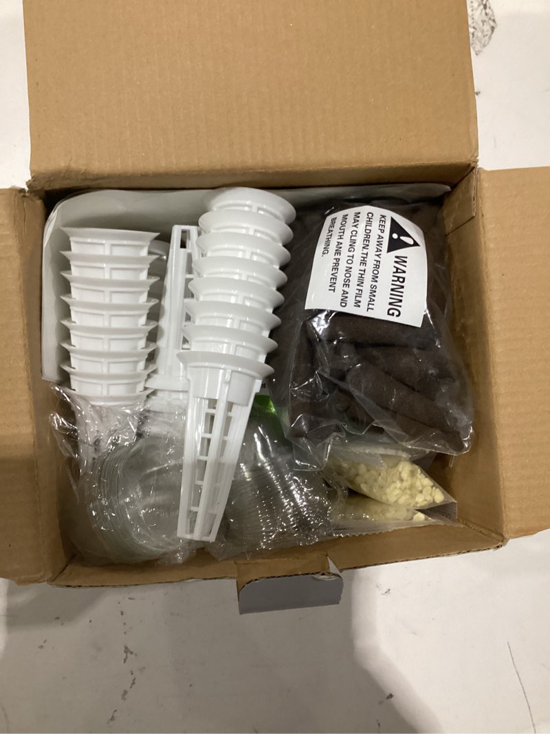 Condition photo showing New/Like New for Ahopegarden 166PCS Hydroponic Pods Herb Kit: Grow Anything Kit With 600ml A&B Plant Food, 40 Grow Sponges, 40 Baskets, 40 Domes, 40 Labels, 1 Tweezer - Hydroponics Supplies for Aerogarden & Most Brand 166PCS ( (Bottled plant food))