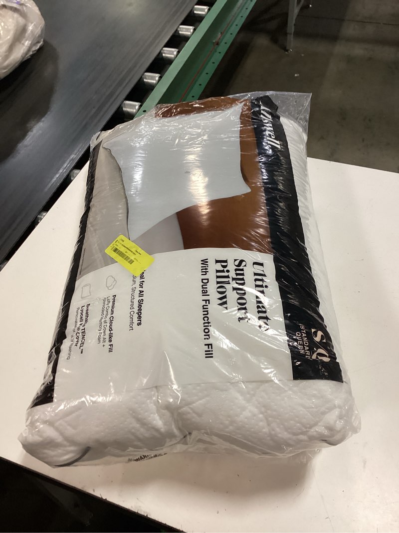 Condition photo showing New/Like New for allswell ultimate support bed pillow with dual function fill and removable cover, standard/queen