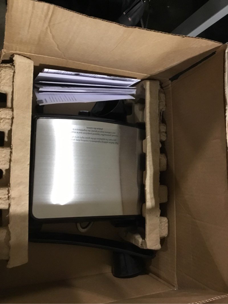 Condition photo showing Good Condition for Amazon Basics Panini Press & Electric Indoor Grill with Temperature Control, Non-Stick Ceramic Plates, Black