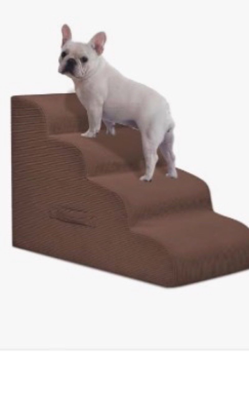 niubya dog stairs for small dog and cats,23”h non-slip bottom pet steps for high beds and couch,high