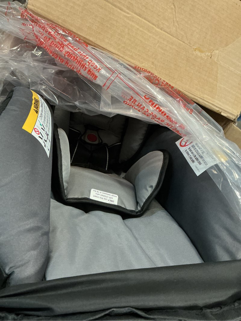 Condition photo showing Good Condition for baby trend ez-lift™ plus infant car seat, dash black – newborn comfort padding, lightweight carry build, adjustable harness system