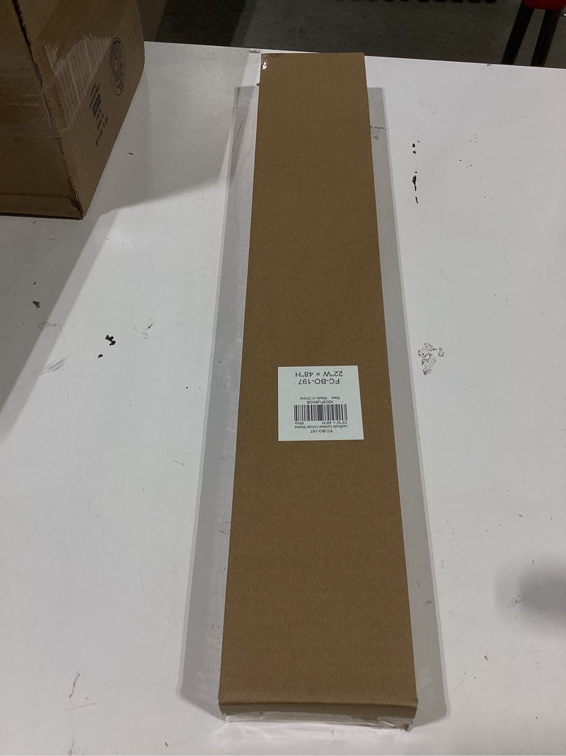 Condition photo showing Good Condition for lazblinds cordless cellular shades, blackout privacy honeycomb shades for home, thermal insulation noise reduction blinds for windows, 22'' w x 48'' h, white blackout-white 22'' w × 48'' h