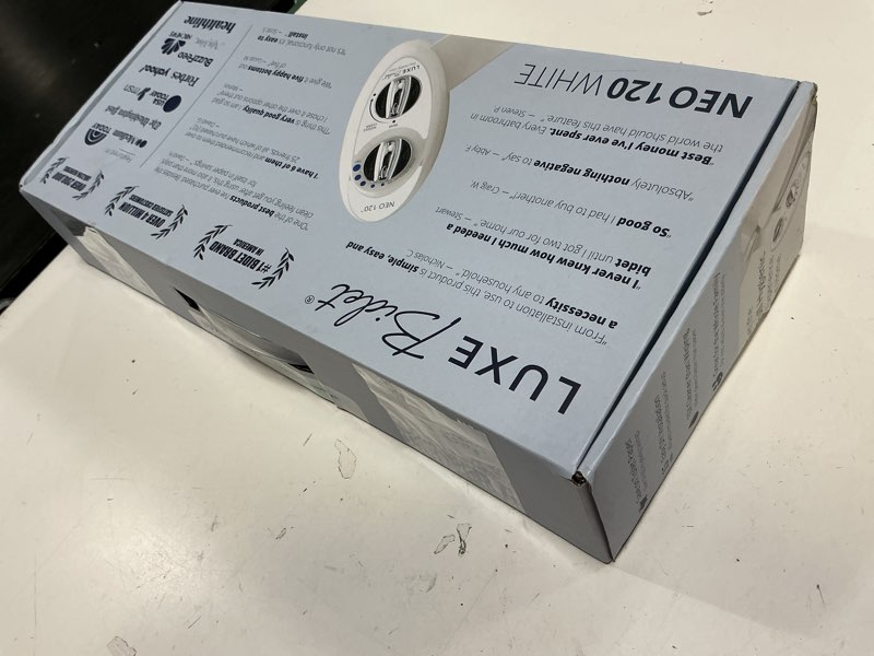 Condition photo showing New/Like New for luxe bidet neo 120 - single nozzle, self-cleaning, non-electric bidet attachment for toilet seat, adjustable water pressure, rear wash (white)