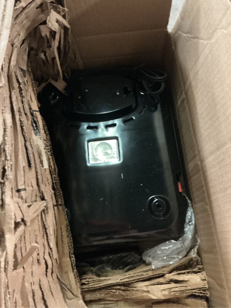 Condition photo showing As Is for krups 4-slice belgian waffle maker: stainless steel, 5 browning levels, audible ready beep, removable plates, 1200w, silver/black, large waffle maker family size, great for family breakfasts