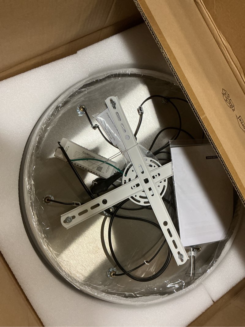 Condition photo showing Good Condition for 9-Lights Modern Crystal LED Dimmable for Staircase Foyer High Ceiling Chandeliers Hallway Black Black 9 Lights