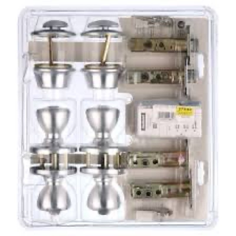 kwikset 242 tylo keyed entry knob and sgl cyl deadbolt project pack in sc