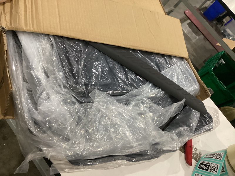 Condition photo showing As Is for floor mats & cargo liner custom for jeep grand cherokee all weather protection tpe heavy duty non-slip automotive floor liners fits full set accessories, black 21) for grand cherokee 6 pack