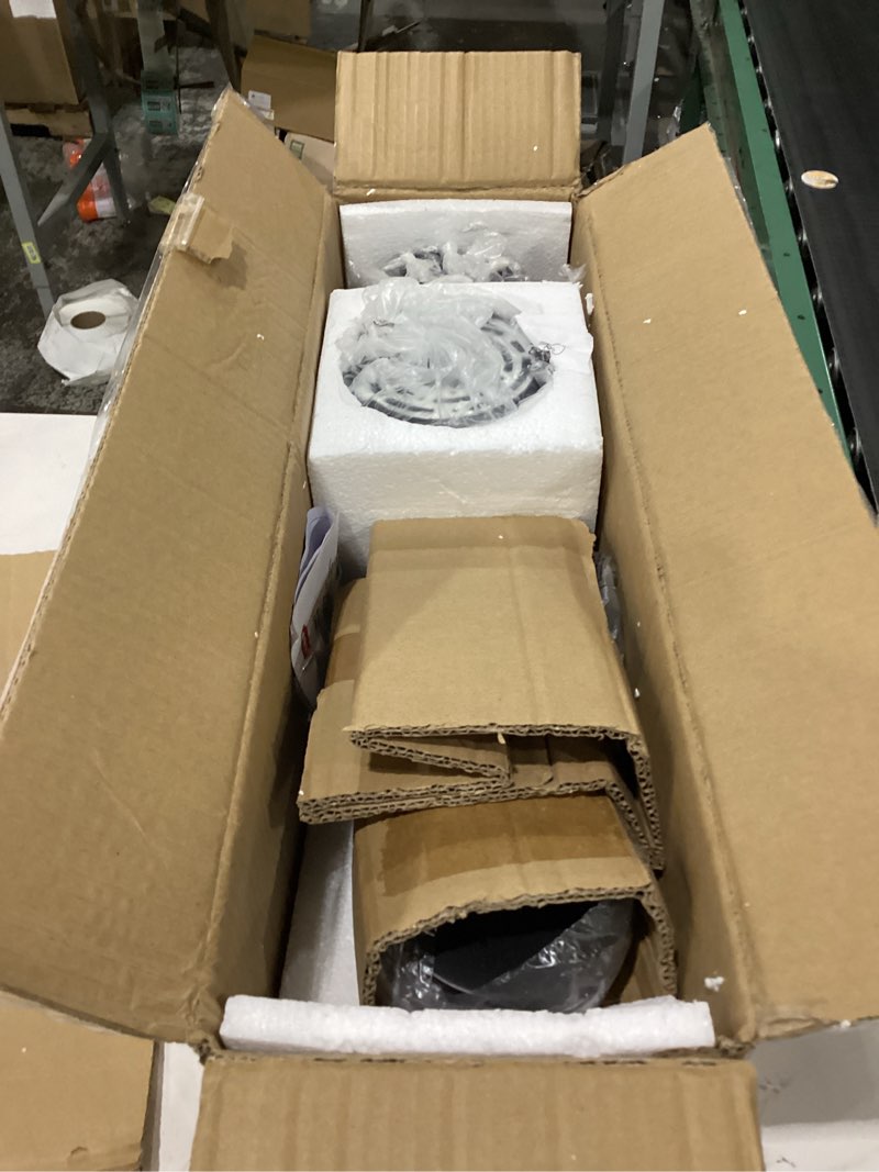 Condition photo showing Good Condition for 38" Black Chandeliers for Dining Room, 8-Light Modern Farmhouse Candle Style Chandelier, Industrial Hanging Ceiling Light Fixture for Living Room, Kitchen Island, Living Room 38"-8 Light, Black