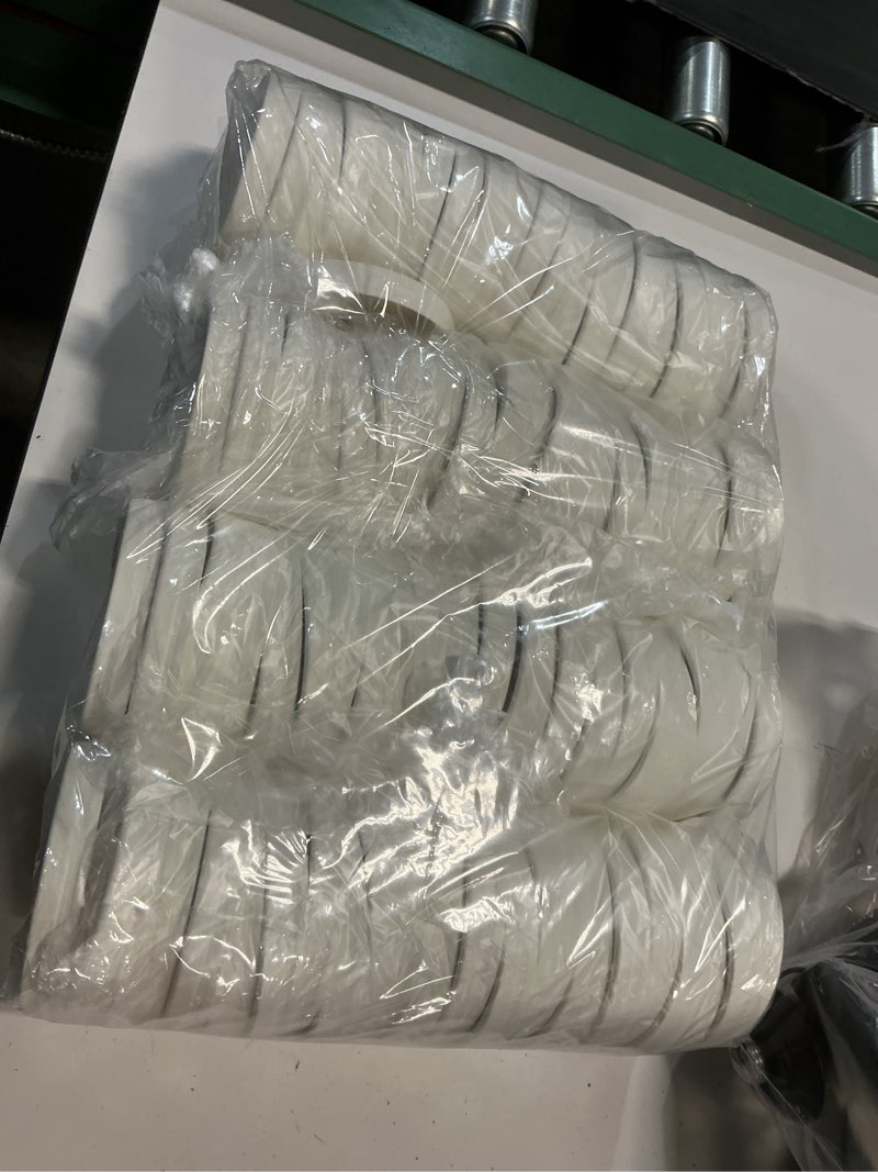 Condition photo showing Good Condition for 100 count paper lids for belinlen 5oz/6oz/8oz/12oz/16oz paper ice cream cups, hot/cold soup cups‘s lids | ice cream cups' lids, hot/cold soup cups' lids 100lids(98mm/for 5-16oz regular rim) white