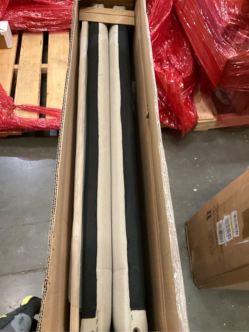 Condition photo showing As Is for DNYN Twin XL Upholstered Daybed with Storage Drawers for Kids,Adults,Solid Wood Bedframe w/Led & Fab