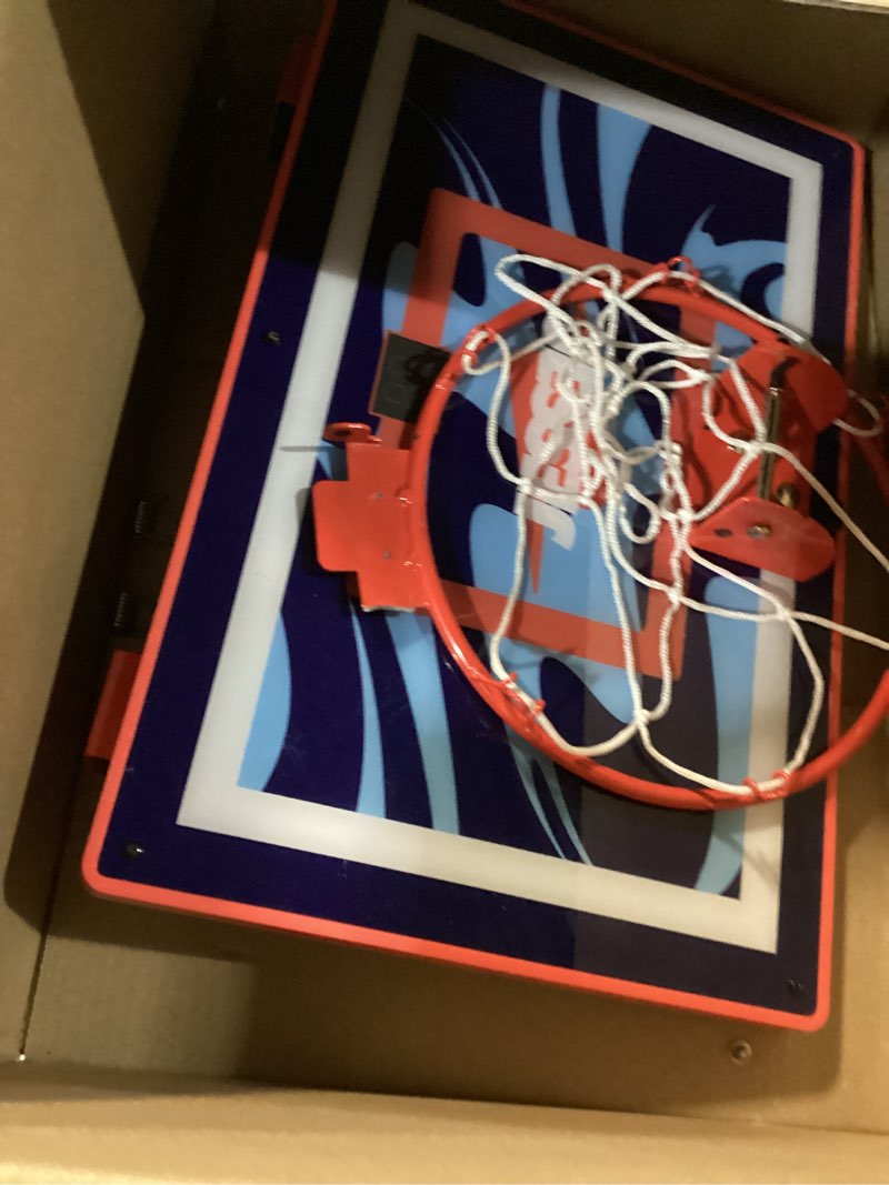Condition photo showing Good Condition for Jesser Official Mini Ceiling Basketball Hoop with (2) Exclusive Balls | Fun Indoor Game for All Ages 6+ Over the Door Hoop
