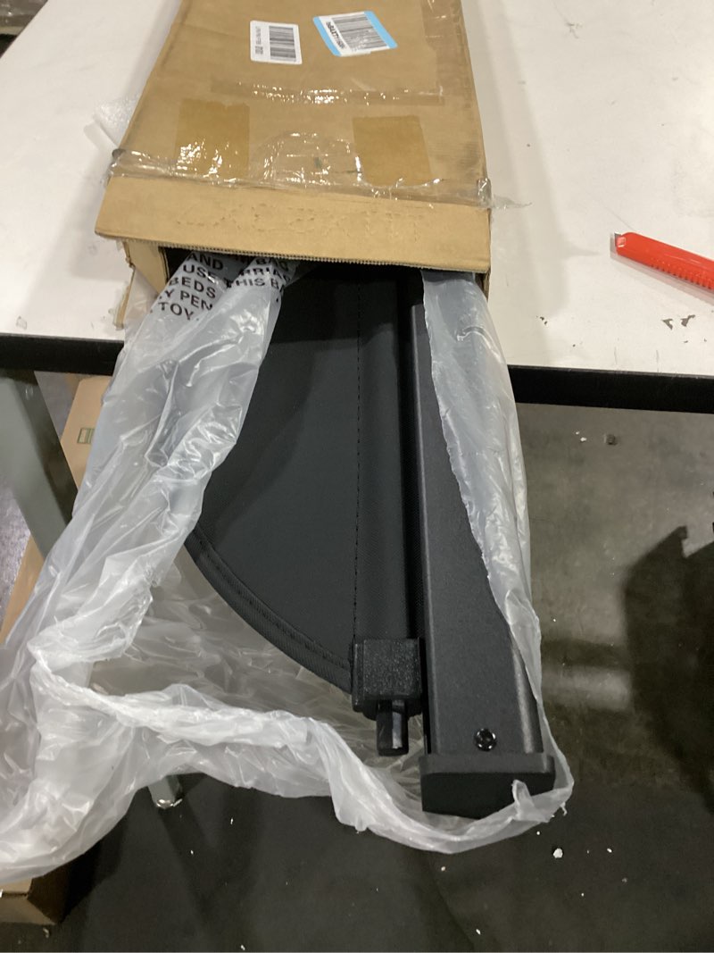 Condition photo showing Good Condition for Motoforti Car Trunk Retractable Cargo Cover for Lexus NX NX250 NX350 NX350h NX450h+ 2023 2024 Trunk Cargo Cover, Canvas, with Accessories, Gloss Black for NX 2023 2024 Gloss Black