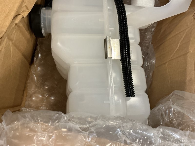 Condition photo showing Good Condition for Front Engine Coolant Overflow Expansion Tank with Cap - Compatible with 2001-2006 Chevy Silverado 2500 HD 6.6L V8 Diesel