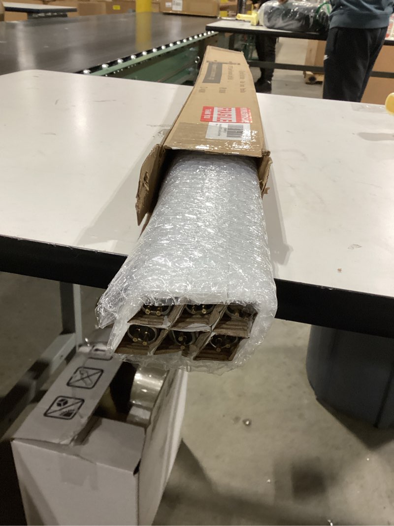 Condition photo showing As Is for Incomplete 6pack F21T5/830 21Watt 34 inch Fluorescent Light Bulb, T5 3000K Soft White Linear Tube, F21T5/21W/830 Warm White Replacement for Under Counter Fixture 34inch