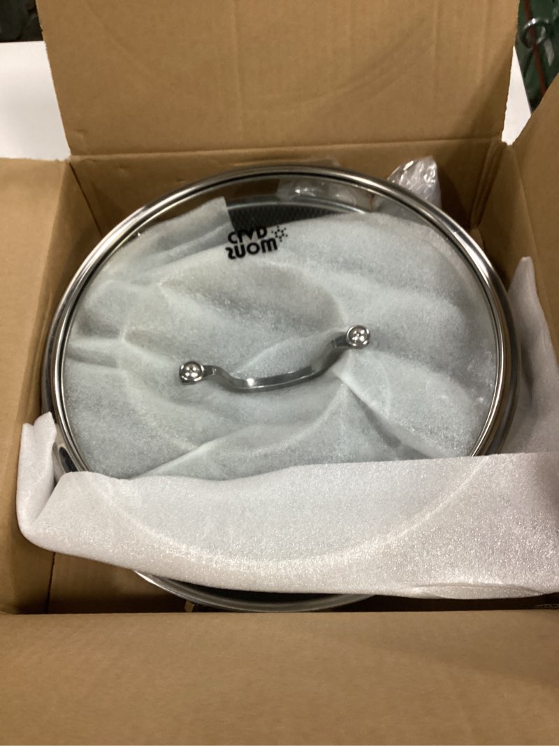 Condition photo showing item condition for Non Stick Frying Pans 12 inch, Hybrid Improved Version Frying Pans Nonstick with Lid,non stick Stainless Steel Skillets, Dishwasher and Oven-Safe Chef Pan, PFOA Free Cookware Ø12 w lid-Improved Version