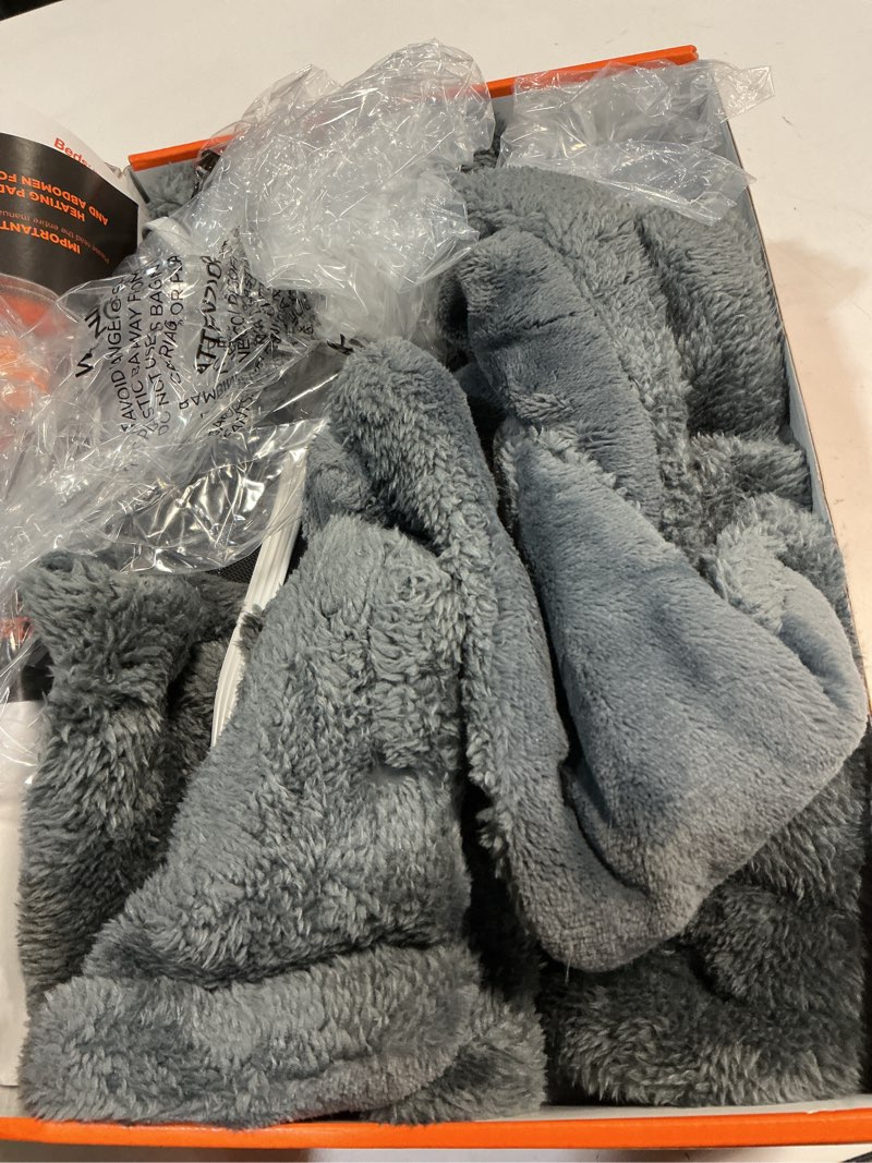 Condition photo showing Good Condition for Bedsure Heating Pad for Back with Abdomen Belt - Valentine Birthday Gifts for Seniors Women Mom Men, Electric Heated Pad for Neck and Shoulders, Fast Heating Large 24"x34", ETL Certified, Grey 02 - Grey 24"x34"