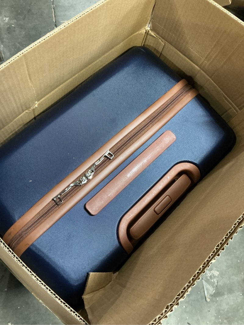 Condition photo showing Good Condition for Luggage Sets, Suitcase with Spinner Wheels, PC+ABS Hardshell Travel Luggage Set with TSA Locks,Lightweight Rolling Luggage?Carry on suitcase with YKK Zippers (Navy) Navy 6 piece set(14/20/24/28/DB/TB)