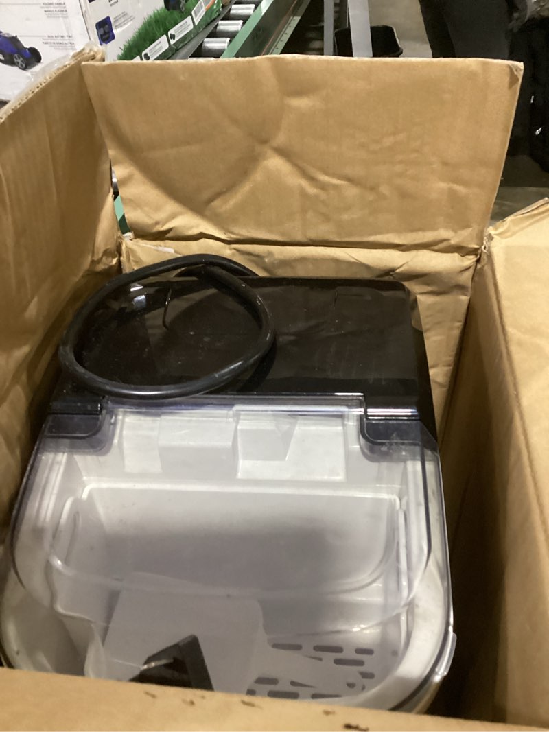 Condition photo showing As Is for Silonn Nugget Ice Maker Countertop, Pellet Ice Machine with Self-Cleaning Function, Sonic Ice Maker Produces 33lbs of Chewable Ice in 24 Hours, Ideal for Home Kitchen and Office (Stainless Steel-17T) Silver Stainless Steel 33lbs