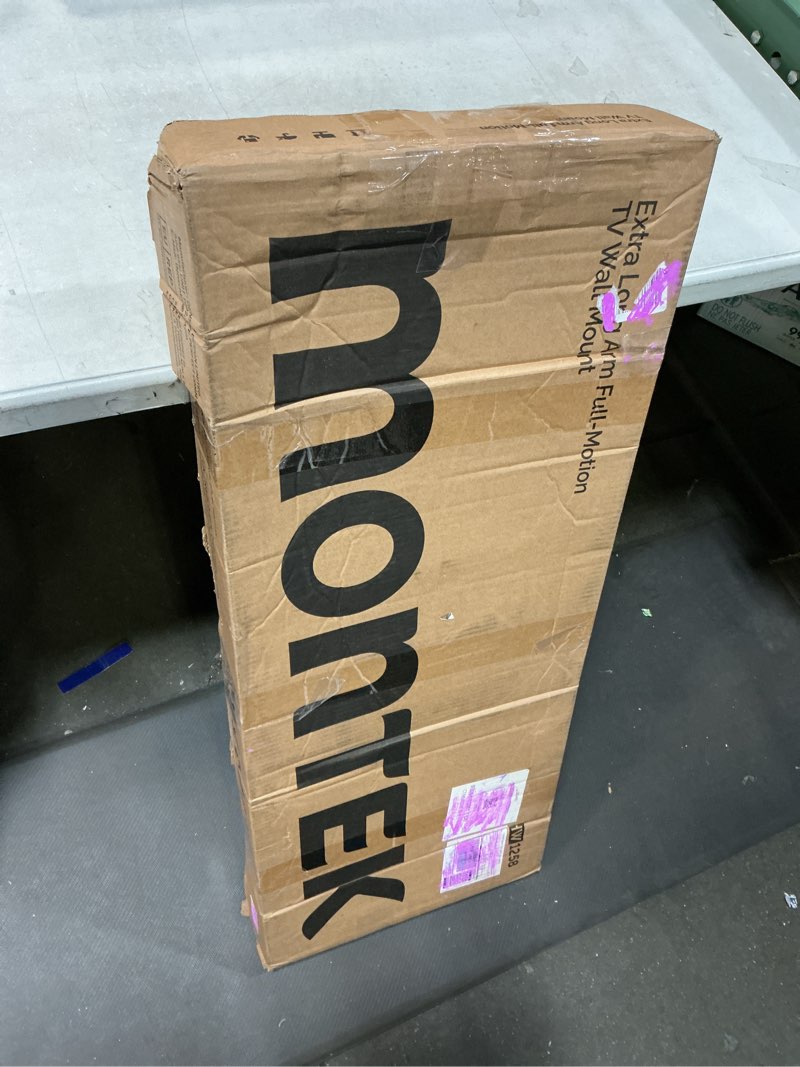 Condition photo showing Good Condition for monTEK Long Arm TV Wall Mount for Most 43-80 Inch TVs, 42 Inch Long Extension TV Mount Swivel and Tilt, Full Motion Wall Mount Tv Bracket Fit Max VESA 600 x 400mm, Up to 110 lbs, 16”,18” Studs 43"-80" TV / 42" Long Arm