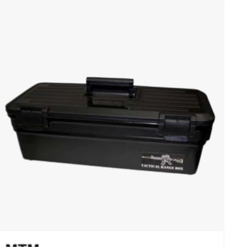 MTM TRB-40 Tactical Range Box for regular & tactical rifle, USA Made, Black