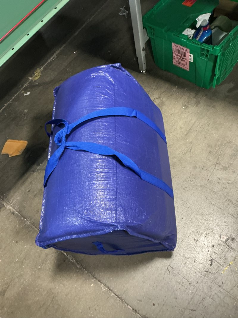 Condition photo showing Good Condition for bbauer tarp, extra large moving bags with zippers and carrying handles, heavy-duty storage tote for space saving moving storage (color : blue, size : 1pack) 1pack blue