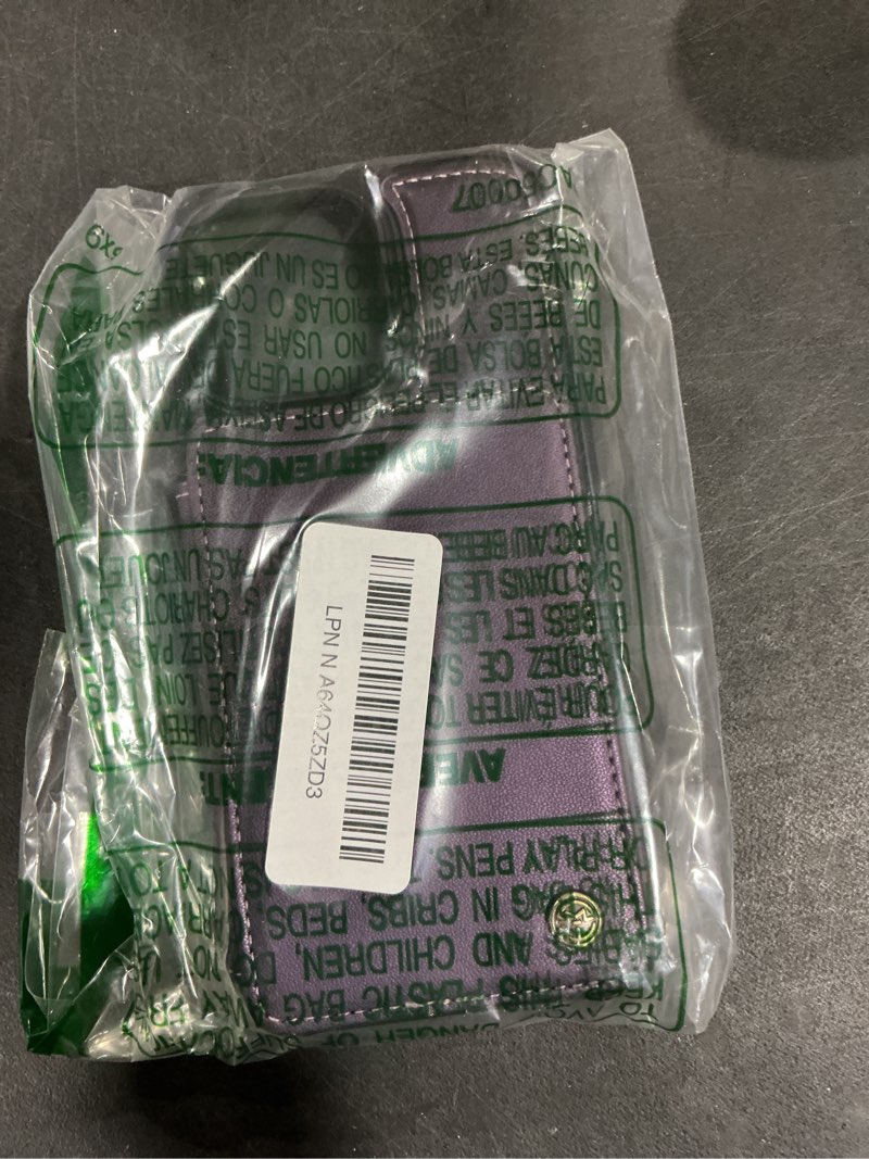 Condition photo showing New/Like New for Vinich for iPhone 16 Pro Max Wallet Case with Card Holder, RFID Blocking Credit Slots Kickstand Shockproof Phone Cover Fit for iPhone 16 Pro Max 6.9" Purple for iPhone 16 Pro Max - 6.9'' Purple