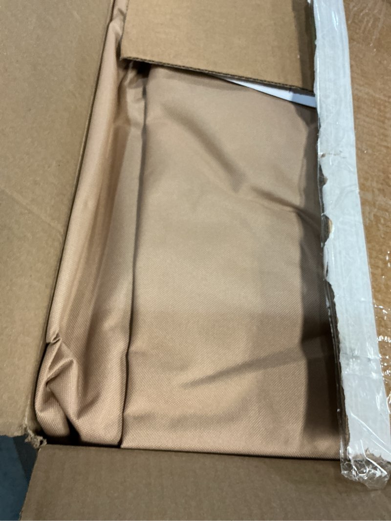 Condition photo showing Good Condition for ULTCOVER Rectangular Patio Heavy Duty Table Cover - 600D Tough Canvas Waterproof Outdoor Dining Table and Chairs General Purpose Furniture Cover Size 76L x 54W x 28H inch Rectangular 76"(L)x54"(W) Brown