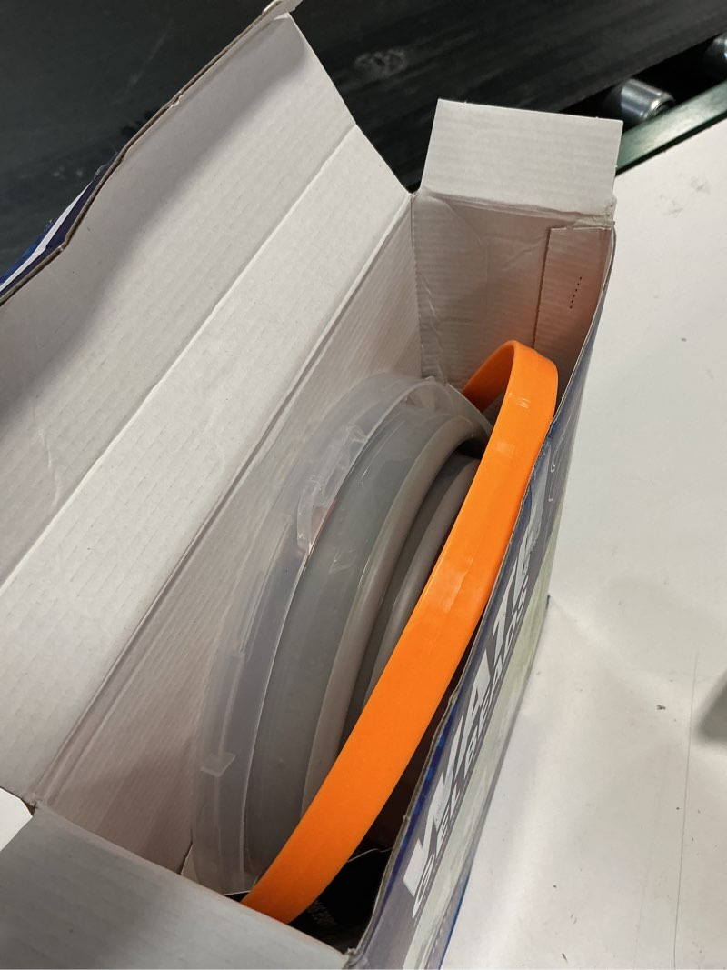 Condition photo showing As Is for gel gun blaster bucket tub, compatible with gel splat blaster, portable & collapsible storage tub