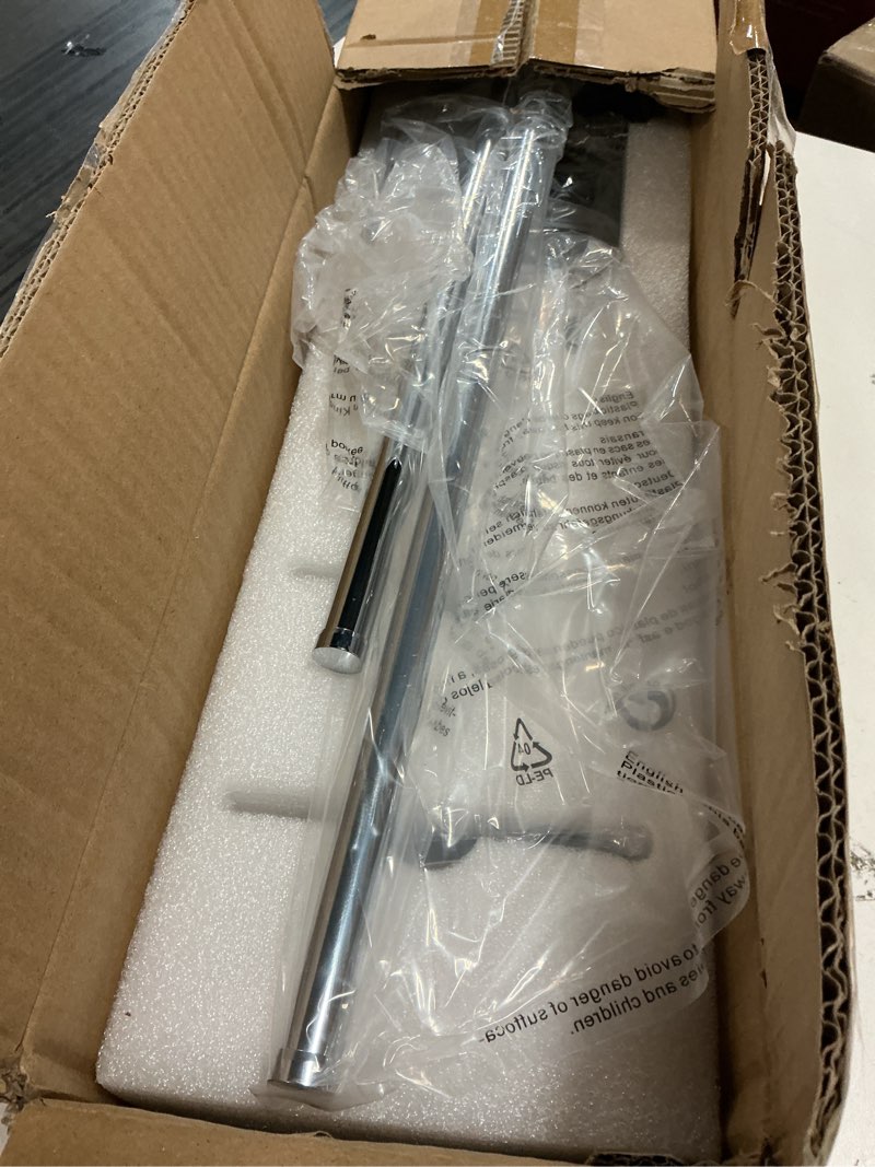 Condition photo showing Good Condition for battery operated wall sconces with remote control, dimmable wall sconces set of two, 350°rotate, 3000k led chrome wireless wall light for living room, hallway, bedroom, 32.2 inch (2 pack) chrome 32.2 inches